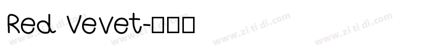 Red Vevet字体转换